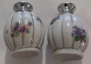 Duo Salz- und Pfefferstreuer, Blumendekor, H: 6,5 cm - Bild 1 von 3