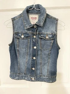 mossimo for target girls denim vest Distressed - Picture 1 of 4