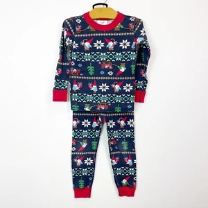 Hanna Andersson Holiday Christmas Gnome Long John Pajama Set 100 4 - Picture 1 of 2