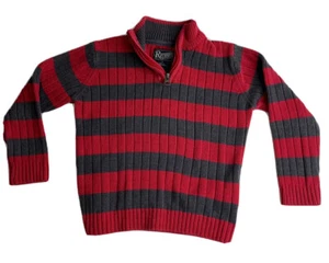 Retrofit Sweater Boy 4 Multicolor Striped 1/4 Zip Long sleeve Ribbed - Picture 1 of 8