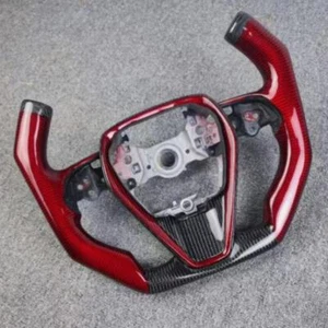 Volante de fibra de carbono rojo con forma de F1 para Toyota Camry Rav4 Corolla 2018+ - Imagen 1 de 5