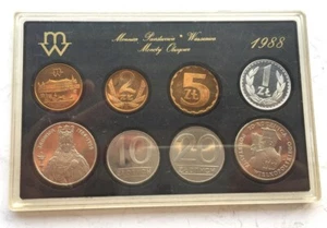 Poland 1988 Mint Proof Set of 8 Coins,Proof - Picture 1 of 2