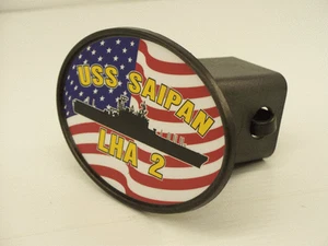 USS SAIPAN LHA 2 Hitch Cover Military USN U S Navy - Picture 1 of 4