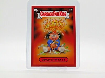 Garbage Pail Kids Bizarre Holidays July 23B WINGIN' IT WYATT  Red Parallel - Image 1 of 4