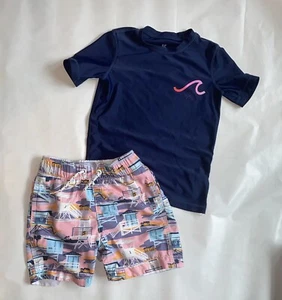 Gap Boys Swim Trunks and Rashguard XS - Picture 1 of 2