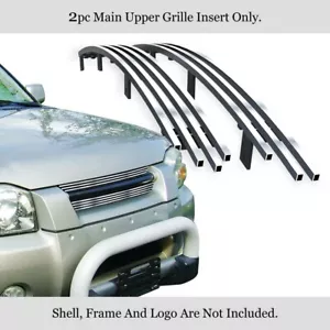 Fits 2001-2004 Nissan Frontier Main Upper Stainless Chrome Billet Grille Insert - Bild 1 von 7
