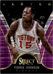 2013-14 Select Clutch Prizms Purple Basketball Card #12 Vinnie Johnson /99