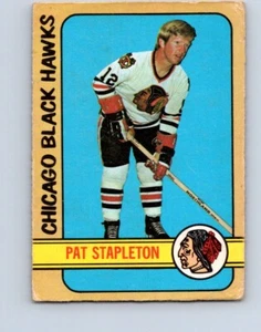 VINTAGE HOCKEY CARD 1972 O-PEE-CHEE CHICAGO BLACK HAWKS PAT STAPLETON NO1910 - Picture 1 of 2