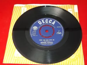 Marianne Faithfull: Come And Stay With Me 1965 UK EX 7" - Picture 1 of 2