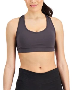 ID Ideology Performance Medium Impact Sports Bra Women's M Deep Charcoal - Picture 1 of 15