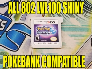 Pokemon Luna Tutti 802 Pokémon lucidi - Compatibile con Banca Pokémon! - Foto 1 di 9
