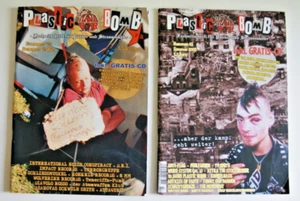 2 Plastic Bomb Punk Zine Magazine DRI Anti Flag Fehlfarben TV Smith Terrorgruppe - Picture 1 of 2