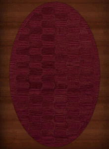 Red Grid Waves Curves Blocks Transitional Area Rug Geometric DV9 - Picture 1 of 12
