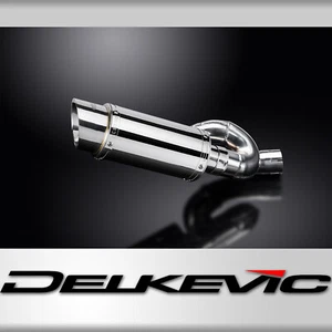 Triumph Street Triple R S RS 2017-21 Slip On 8" Round Stainless Exhaust Muffler - Picture 1 of 5