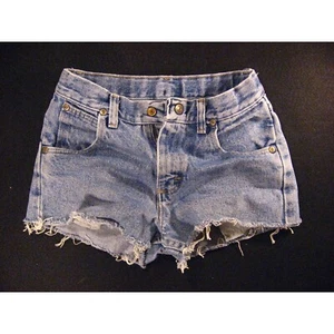 WRANGLER Boy's 5 Pocket Classic Cutoff Jean Shorts 955BBDR Size 10 Reg Fringe - Picture 1 of 10