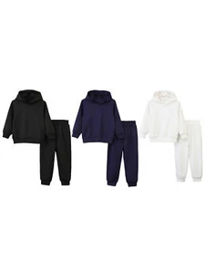 Boys Tracksuit Outdoor Activewear Two-Piece Sport Suit Pullover Sweatpants Set - Picture 1 of 43