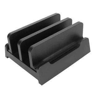 Vertical Laptop Stand Holder Adjustable Width Dual Slots Laptop Holder - Afbeelding 1 van 12