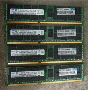 64GB Samsung M393B2G70BH0 - YH9Q8 Memory 2Rx4 PC3L-10600R ( 4 x 16GB )Excellent - Picture 1 of 11