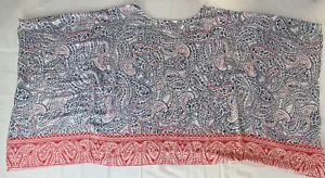 Ariat Damen Pullover Bluse Mehrfarbig Paisleymuster V-Ausschnitt Cape Ärmel Größe M - Bild 1 von 6