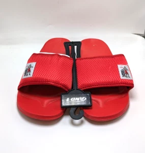 AND1 Men's Athletic Elevated Cushion Sport Slide Red Sandals - Picture 1 of 3