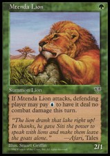 Magic the Gathering MTG Mtenda Lion (230) Mirage   LP