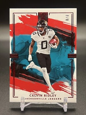 2023 Panini impeccable Calvin Ridley Ruby /8 FOTL Exclusive Jacksonville Jaguars - Image 1 of 4