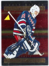 1994-95 Pinnacle Rookie Team Pinnacle Corey Hirsch Foil/Jamie Storr