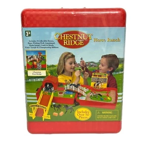 Neu Vintage Kastanie Ridge Pferd Ranch Rollkoffer über 50 Stück Spielzeug R Us - Bild 1 von 9