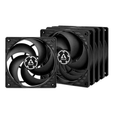 ARCTIC P14 Value Pack Pressure Optimised 140mm Black Case 5 x Fans 1700RPM 3-Pin - Image 1 of 4