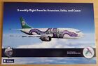 AeroSur (Bolivia) Boeing 737 Airline Issued Postcard Version 2 Sicuri the Snake