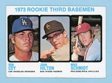 1973 Topps #615 Mike Schmidt, Ron Cey Rookie Baseball Card Ex/Ex+ pmp ab ms w/c
