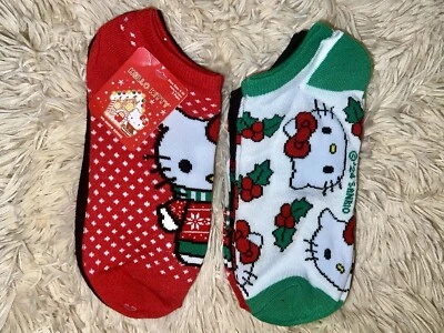 Sanrio Hello Kitty Christmas No Show Socks(2 Packs) - Imagem 1 de 4