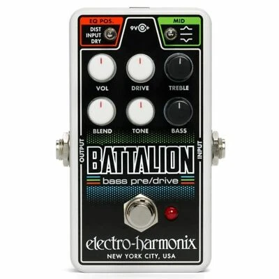 Electro-Harmonix Nano Battalion Bass Preamp and Overdrive Effects Pedal - Image 1 of 4