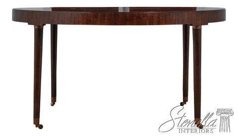 L60100EC: Mid Century Modern Round Mahogany Dining Room Table Cover