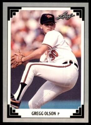 1991 Leaf Gregg Olson Baseball Cards #519 - Image 1 of 2