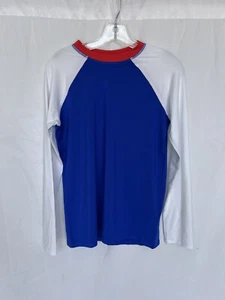 Neu ohne Etikett Lands End Rash Guard Langarm rot weiß und blau Jungen XL 14-16 - Bild 1 von 3