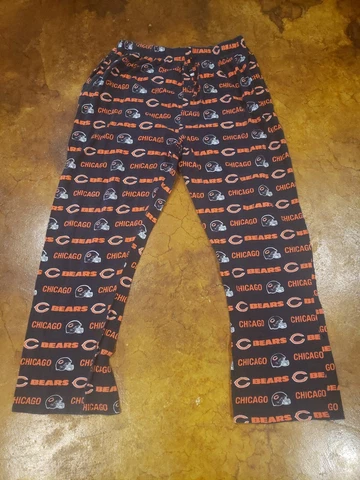 NFL Team Apparel Chicago Bears Football Pajama Sleepwear Bottom Pants Adlt Large Cover