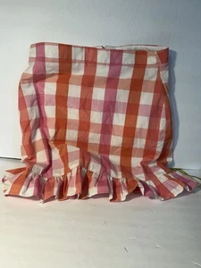 J. Crew Gr. 12 Barbie rosa weiß Gingham Rüschen Cottagecore Minirock - Bild 1 von 5
