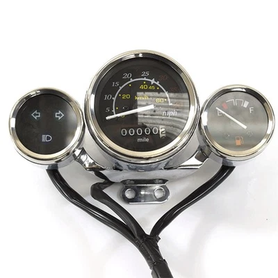 Speedo Assembly MPH/KPH Speedometer Gauge Analogue & Digital Waterproof Scooter - Image 1 of 3