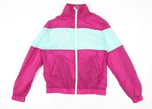 American Apparel Men's Pink Blue Windbreaker Jacket M - Picture 1 of 12