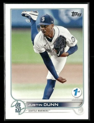 2022 Topps Series 1 - Justin Dunn  1st Edition #185 - Image 1 of 2