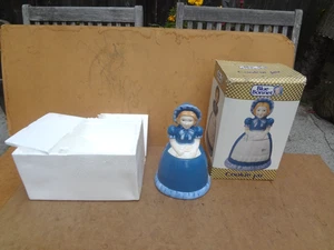 Vintage 1989 Nabisco Blue Bonnet Sue Cookie Jar 12" Ceramic Rare Collectible - Picture 1 of 9