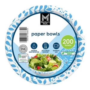 Member's Mark Snack/Dip Paper Bowls, 12 oz., 200 ct. - Picture 1 of 5