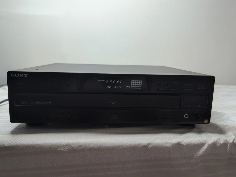 Sony CDP-CA8ES 5-Disc Changer CD Player Optical Out (WORKS) - Image 1 of 4