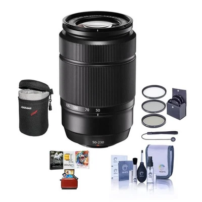 Fujifilm XC 50-230mm f/4.5-6.7 OIS II Lens, Black w/Filter Kit, Mac Software Kit - Image 1 of 4