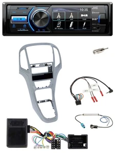 JVC Bluetooth Lenkrad USB DAB Autoradio für Opel Astra J 09-16 Platin silber - Bild 1 von 12