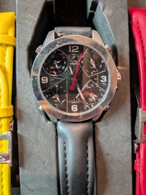 Jacob & Co Black PVD 5 time zone 4.03ct VS Bezel/Dial GOOD COND. - Image 1 of 4