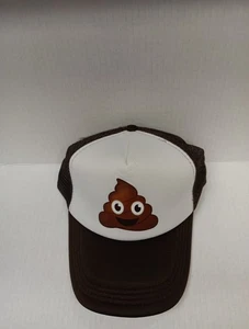 Cappello berretto baseball emoji cacca maglia/schiuma camionista snapback - Foto 1 di 1