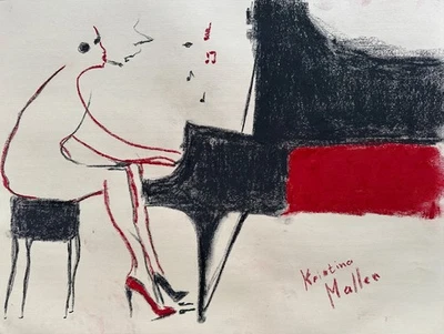 Improvisación del alma, Kristina Mallen|Dibujo original Foto 1 de 4