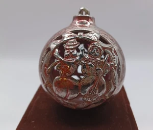 Adorno navideño vintage de plástico Bradford.  Muñecos de nieve y un ciervo. D2327 - Imagen 1 de 9